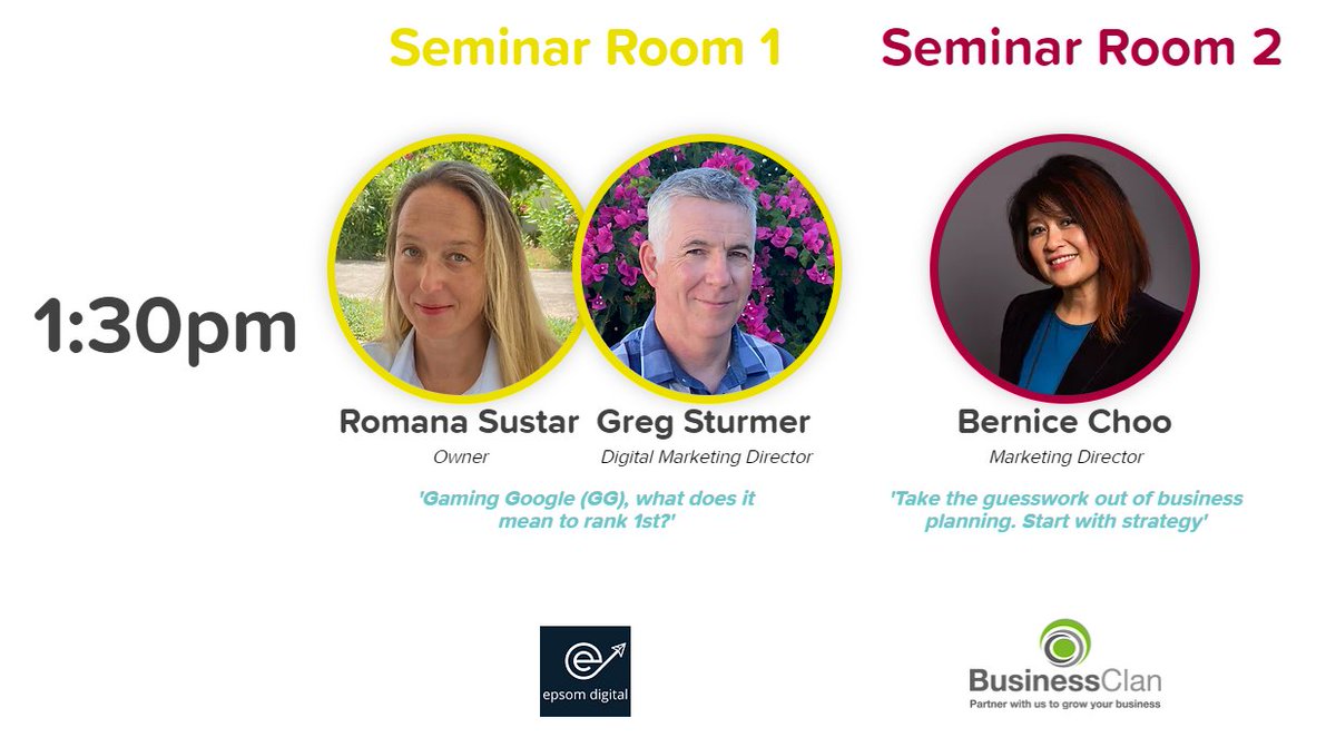 Epsom Digital &amp; <a href="/BusinessClan/">Business Clan</a> kicking off the 1:30pm seminars at the GYBS. 

Register your free tickets for the show here...
tinyurl.com/4hn2zna9

growyourbusinessshow.co.uk

#gybsuk #growyourbusinessshow #epsomdigital #businessclan #business #surrey #surreybusiness #expo