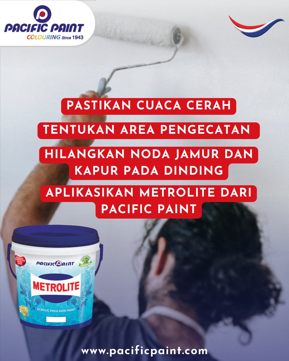 Ppf_Indonesia's tweet photo. Jangan lupa gunakan cat Metrolite Acrylic Emulsion dari Pacific Paint yang bisa kamu dapatkan di ecommerce kesayangan kamu yaaa...
#PacificPaint #ColouringSince1943 #InspirasiWarnaNegeriku #cattembok #catdinding #hargacat https://t.co/meSbi5Amt6
