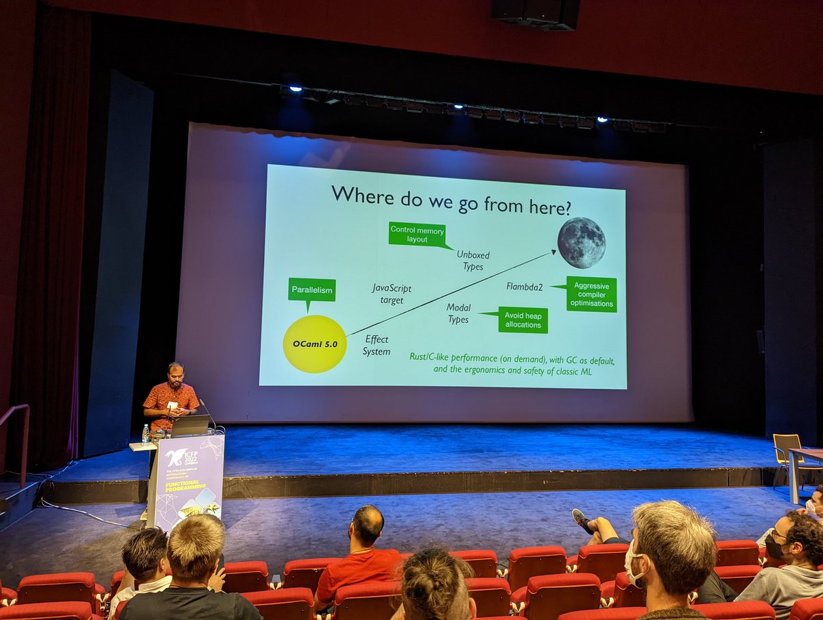 Yaron (Ron) Minsky (@yminsky) on Twitter photo KC paints a beautiful future for OCaml! KC paints a beautiful future for OCaml!