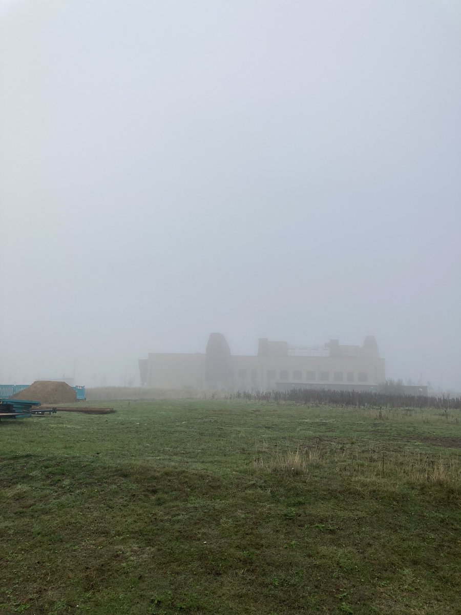 Proper pea souper this morning, with @AAIP_York’s new home, the Institute for Safe Autonomy, in the middle distance… @UoY_CS