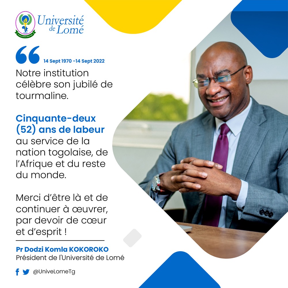 Heureux anniversaire à la première université du Togo !!! #UL #Universitedelome #52ans