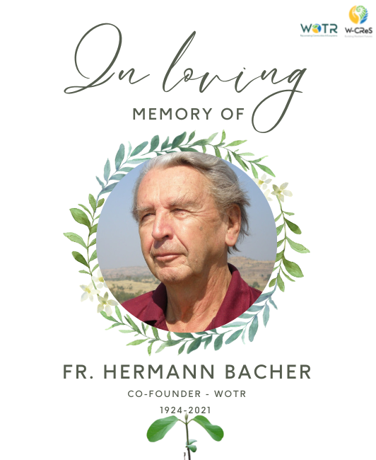 WOTRIndia's tweet photo. 🕯️Remembering Fr. Hermann Bacher on his 1st death anniversary.'Bacher Baba' spent 60 years in India,committing himself to uplifting the poor in Maharashtra, his 'karmbhoomi'. He inspired thousands into action through his own example. His legacy inspires us all at WOTR. https://t.co/CVX6Xn9r9t