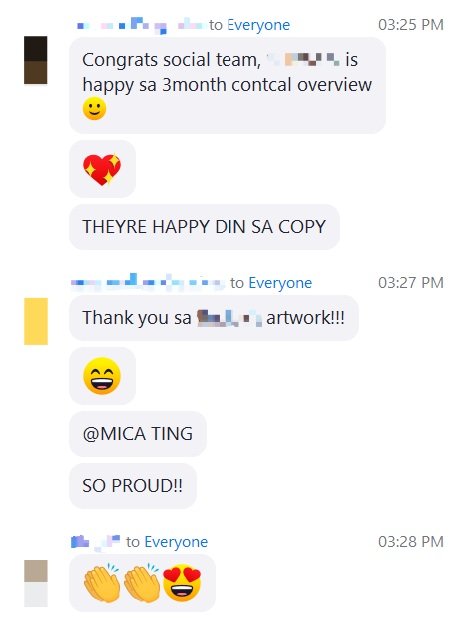 BrendaT_99's tweet photo. Spent the weekly meeting hiding my face while all my superiors spent 5 whole mins telling me how proud they are of me and excitedly telling the rest of the teams how well I did for the new client 🥺😭💚 I'm so kilig wjbfjsbf https://t.co/L6hRwUMj32