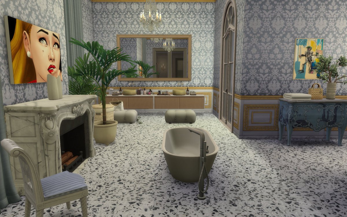 BluthIndustries's tweet photo. its the details for me. #WIP of this UES Mansion I’ve remodeled. Was able to furnish in one sitting thanks to gorgeous cc from some amazing creators. #ShowUsYourBuilds #simmersdigest #ts4 #harlix #simwearsprada #Bergdorfverse #richsims #bluthindustries #thejim07 https://t.co/qolZz1dmGO