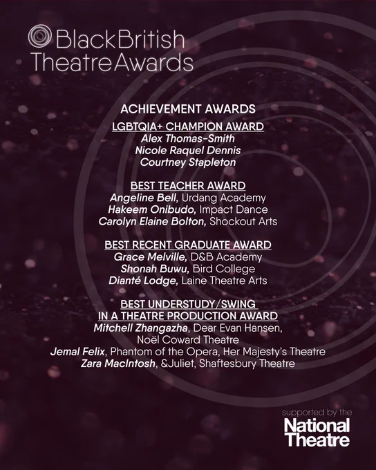 Image from Black British Theatre Awards (@theBBTAs)