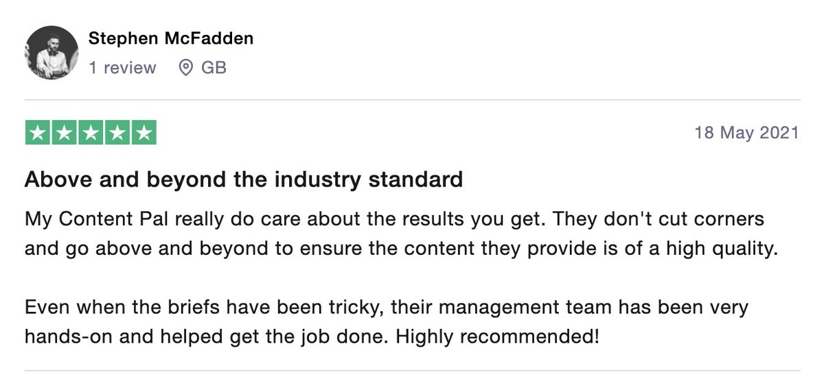 mycontentpal's tweet image. No corners are cut at My Content Pal:)