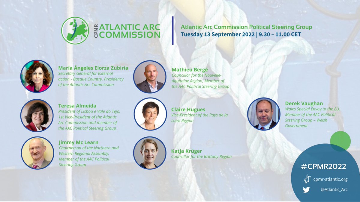 Atlantic_Arc's tweet photo. 🟢 The AAC Political Steering Group met to discuss the Atlantic #MacroRegion project.

Throughout the session, they tackled the definition of a multi-level governance model and exchanged views on future strategic perspectives. Many thanks to you all for your active contribution! https://t.co/gCsQrChlKo
