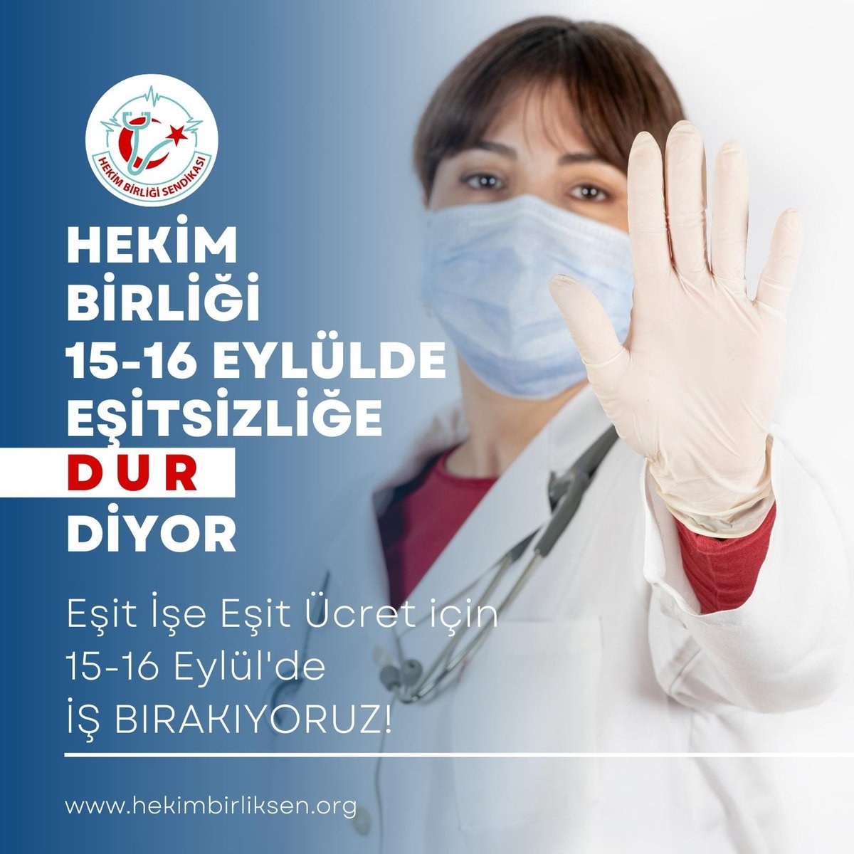 hekim_birligi's tweet photo. Haksız, hukuksuz, eşitliksiz, adil olmayan uygulamaları kabul etmiyor, kapsam dışı bırakılan hekimleri unutmuyoruz.
Eşit işe eşit ücret için 15-16 Eylül tarihlerinde iş bırakıyoruz
#HekimlerEylüldeEylemde https://t.co/dEYlVKto2I
