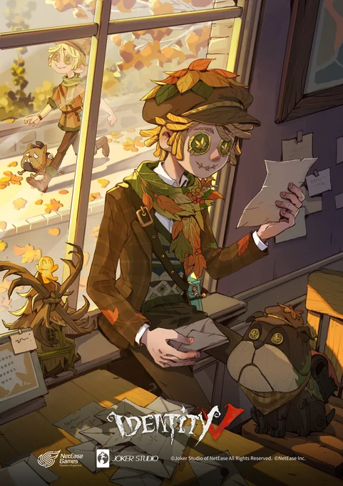 Dear Detectives,The Autumn is close by, it's the season when the days get colder and everything turns brown and drab like the new Postman A costume  Check out the costume during the Autumn Letter Event!#IdentityV #PostMan #AutumnLetterEvent 