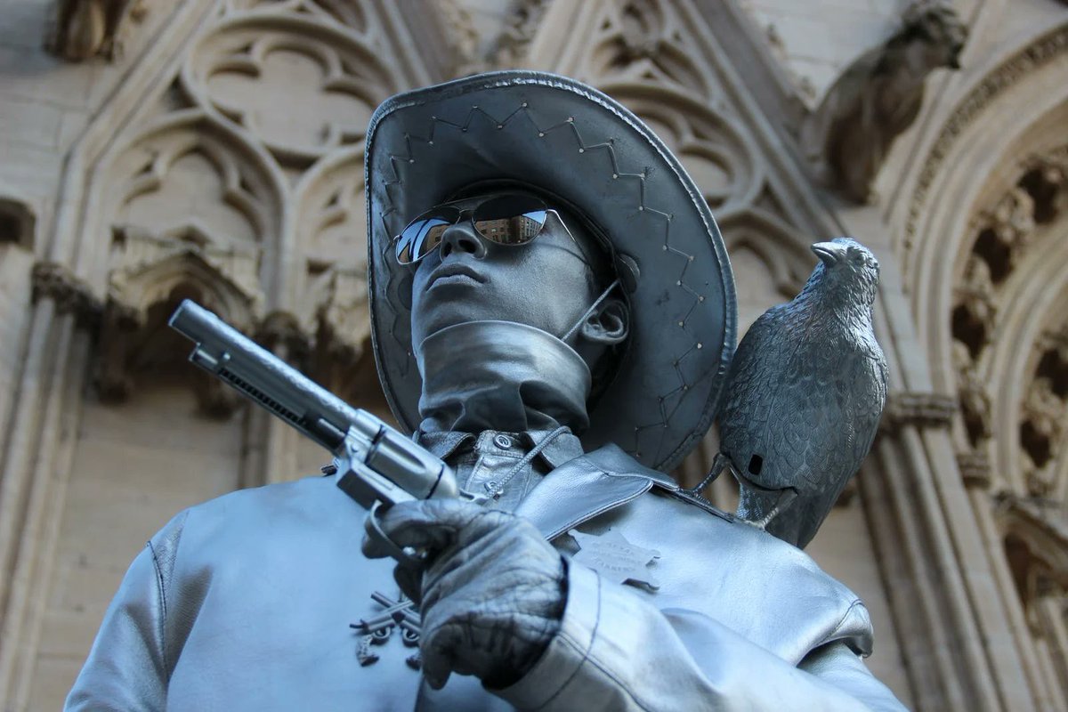 PauleneTurner's tweet photo. "You know we didn't actually kill anyone out there," I said.
"Are you kidding?” said Billy, “You two are the worst gunfighters since Three-fingered Mitch got dust in his one good eye during a shootout with Shell McQuaid.” #writingcommunity #scifi #YA #amwriting #authorsof twitter https://t.co/PpUByRPg7b