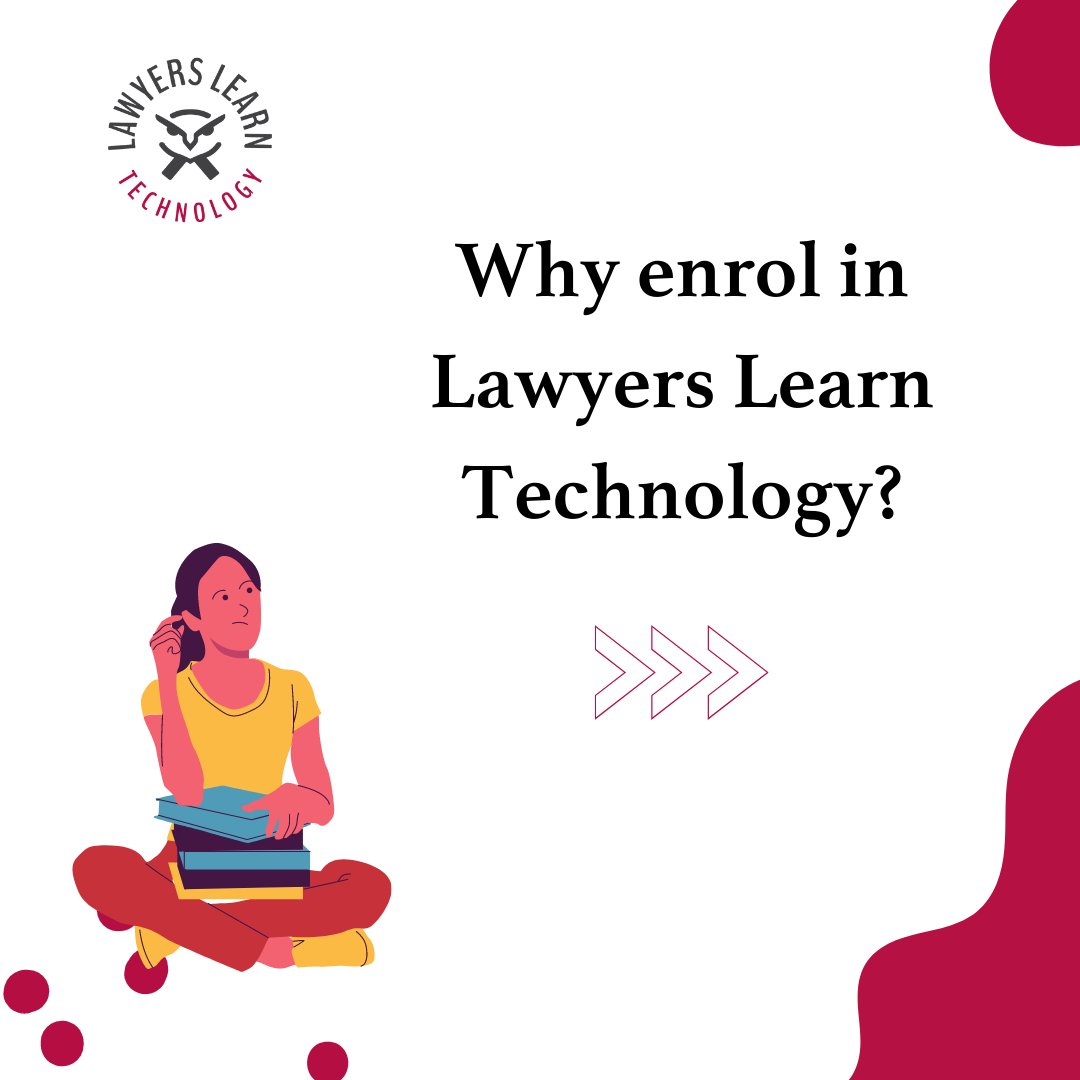 LawyersLearn's tweet photo. Are you a law student looking for a self-paced programme to upskill yourself?

Enrol in Lawyers Learn Technology and learn to use tech to become efficient lawyers!

Click https://t.co/1VnsTlAshw for the free preview!

#law #lawyer #lawyerslearn #lawstudent #codingforlawyers https://t.co/j1tgkeysOy