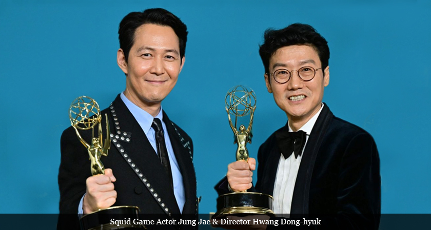 Dsiliconreview's tweet photo. Emmy wins for Squid Game director Hwang Dong-hyuk and actor Jung Jae

https://t.co/s9gyvHt7r8

#thesiliconreview #emmywin #SquidGame #netflixgame #gameseries #childrengame #dramaseries #playingcontest https://t.co/19zPL5FsPw