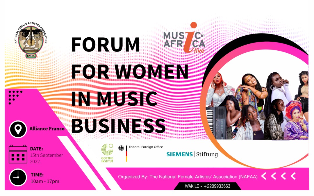 NafaaGMB's tweet photo. As part of the Event leading to the Women's Unite Festival, Nafaa will host a Capacity Building Training for Female Artists in Music. Facilitators to this forum have vast experience in Music Enterpreneurship. The program will be at Alliance F. @MusicInAfrica @SistaNjie @kaabanja https://t.co/t8pqOwM2xk