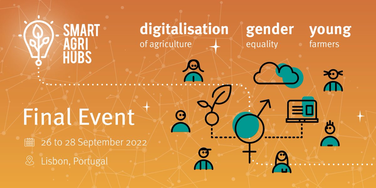 SmartAgriHubs's tweet photo. 🎉12 days left before the opening of the #SmartAgriHubs Final Event!
🎯Are you a #digitalinnovationhub, #competencecenter, #researcher, #technologyprovider, #testfarm, or #farmer?
🚨Register before September 21 to connect with our #EU wide network! https://t.co/iZb22z1OkY https://t.co/sae64rk0Rp