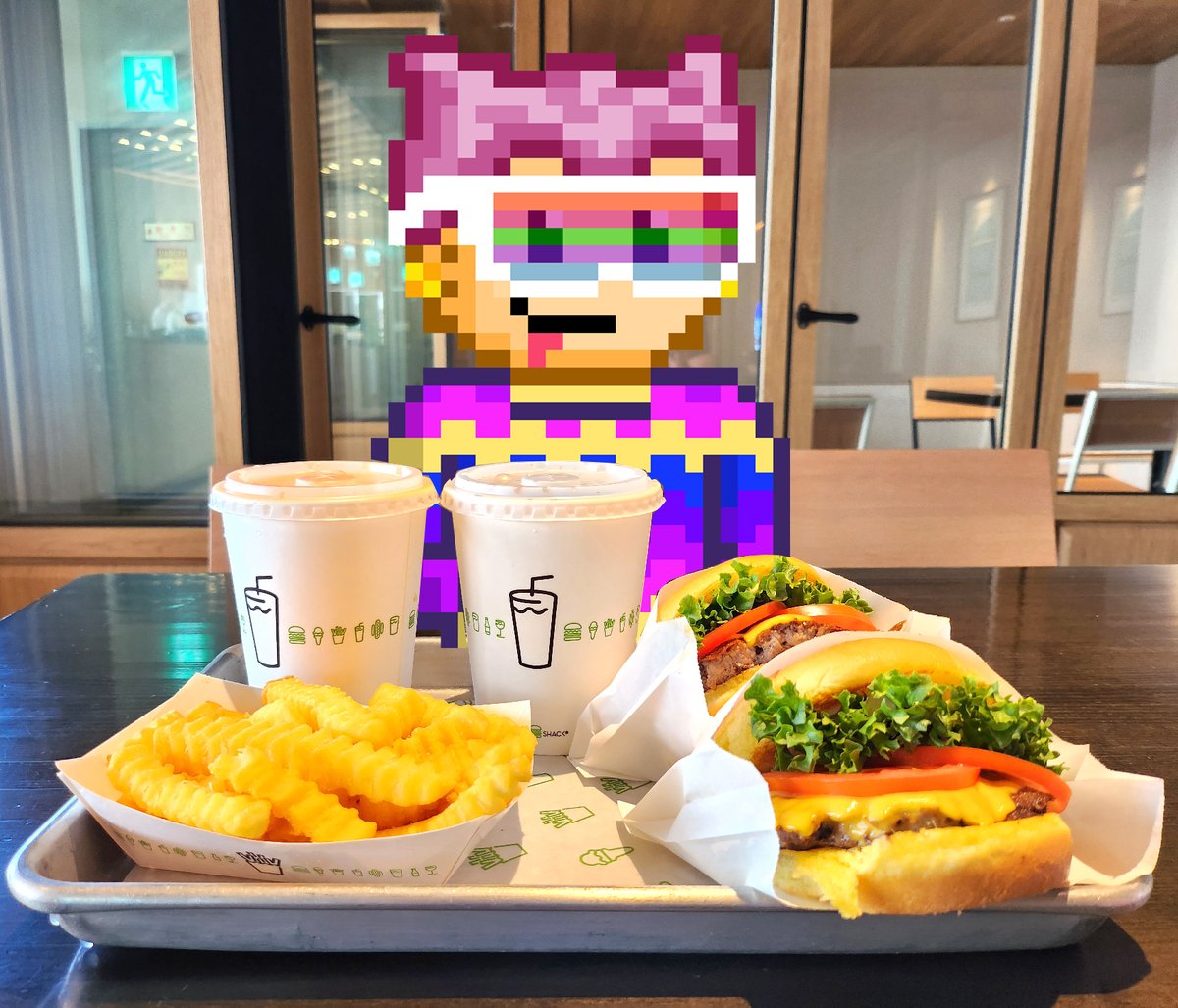 GenesisCoreNFT's tweet photo. #ShackShackBurger. beautiful food on earth.
so good~
https://t.co/W1RVRiUJt2
#nfts #nft #nftart #nftcommunity #nftcollector #nftartist #crypto #digitalart #cryptoart #art #ethereum #opensea #nftcollectors https://t.co/22kYIZ6Zdq