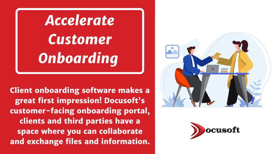 Docusoft's tweet image. Client onboarding software makes a great first impression! Docusoft&apos;s customer-facing onboarding portal, clients and third parties have a space where you can collaborate and exchange files and information. Get a free demo: bit.ly/3dPwskd #OnboardingSoftware #ClientPortal