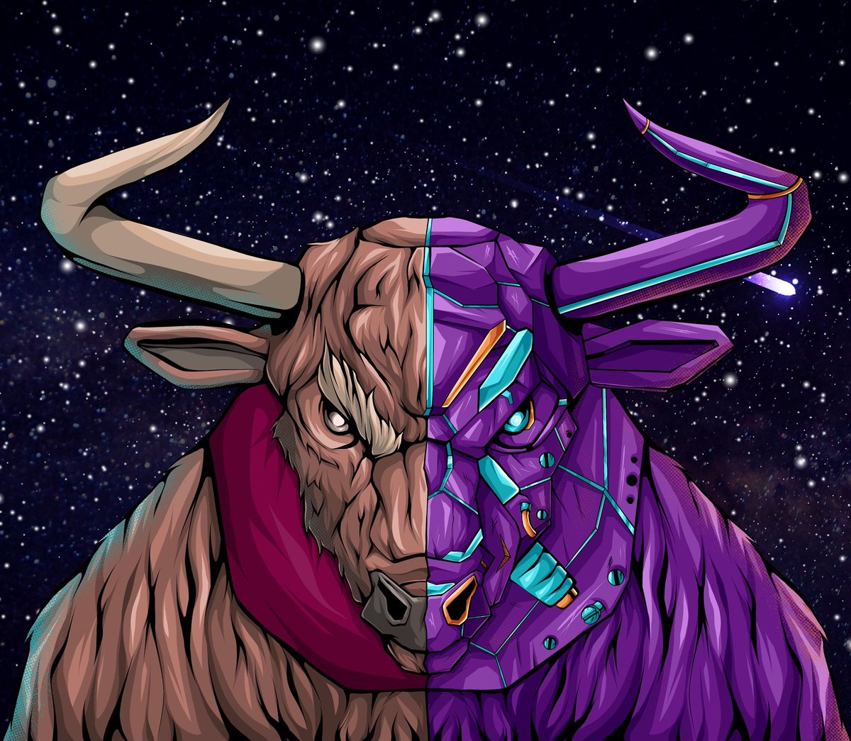 puavlad's tweet photo. Good morning . Have a nice day, comrades ✊🏻

Work - Crypto Bull 🐂 

#artist https://t.co/rBaor0GNQR