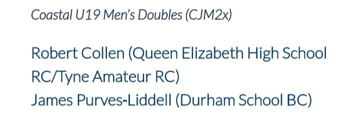 hexhamrowing's tweet photo. Congratulations to Robbie and James. North East rowers selected for GB World Beach Sprint Finals. https://t.co/R7oePjXq2Q
