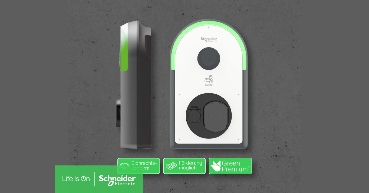 SchneiderElecDE's tweet photo. Unsere EVlink Pro AC ist normen- und #eichrechtskonform (Lieferbar ab Q4/2022) - perfekt für die professionelle Ladeinfrastruktur im Außen- und Innenbereich. Erfahren Sie mehr über unsere intelligente Ladestation: https://t.co/8lzjUPi2p7 Schneider Electric #EVlinkProAC #emobility https://t.co/x6Mm8lQnZu