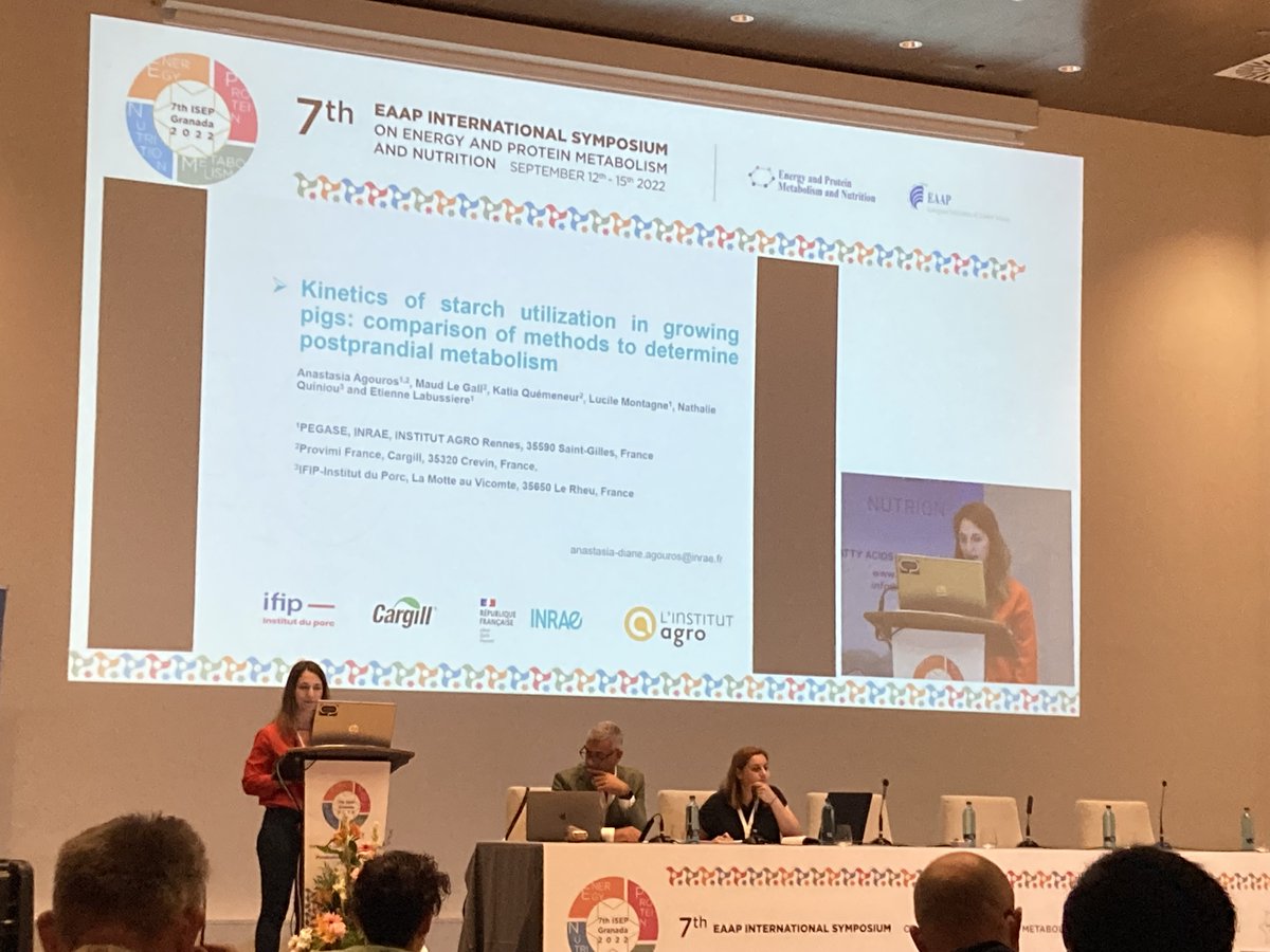<a href="/Isep2022/">ISEP 2022</a> Et une autre de mes anciennes étudiantes EDEN <a href="/AgroParisTech/">AgroParisTech</a> qui a fait une très intéressante présentation !! Bravo Anastasia <a href="/AAgouros/">Anastasia Agouros</a> 👏
Fière d'elles😊
<a href="/Cargill/">Cargill</a> <a href="/INRAE_DPT_PHASE/">INRAE PHASE</a> <a href="/IFIP_inst_porc/">Ifip</a>