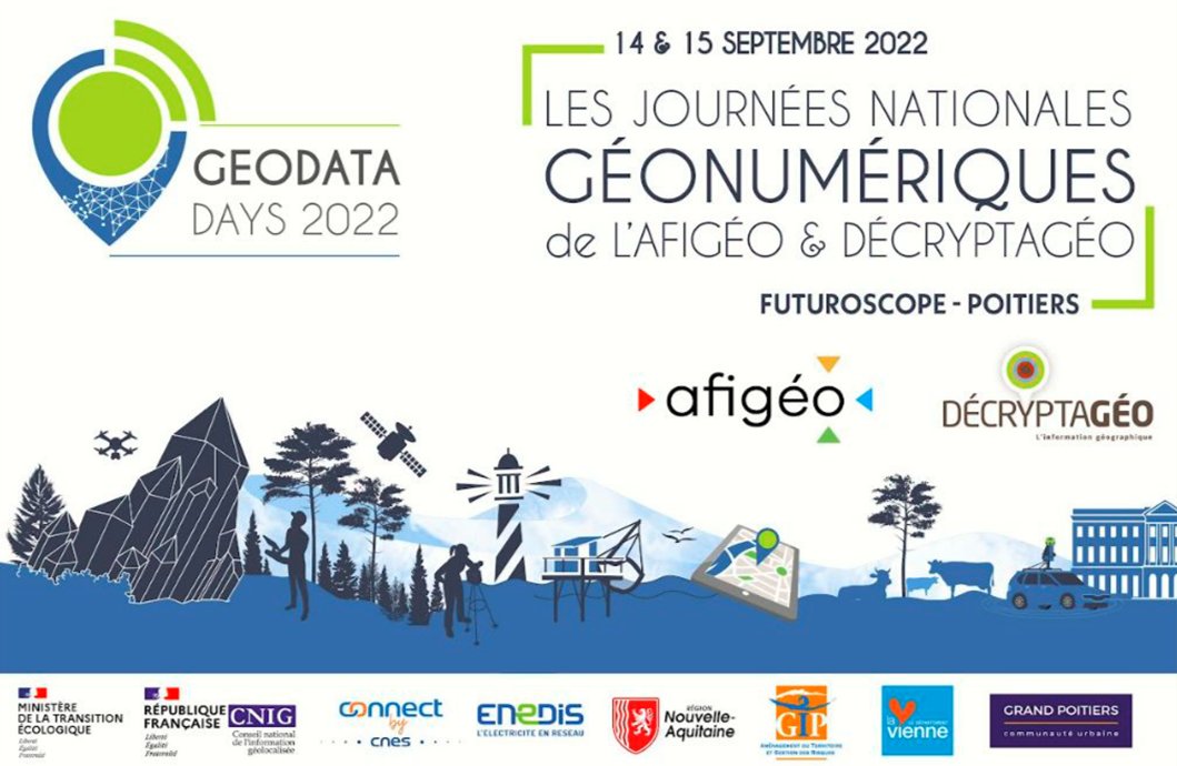 #Evènement #géonumérique Pendant 2 jours l'équipe d'IDéO BFC vous attend aux Journées Nationales GeoDataDays à Poitiers (Palais des Congrès du Futuroscope) ➡️Sur le stand C du Réseau des CRIGEs lnkd.in/dusnD3k <a href="/IDeO_BFC/">IDéO BFC</a> est une mission pilotée par l'ARNia @TerNumBFC