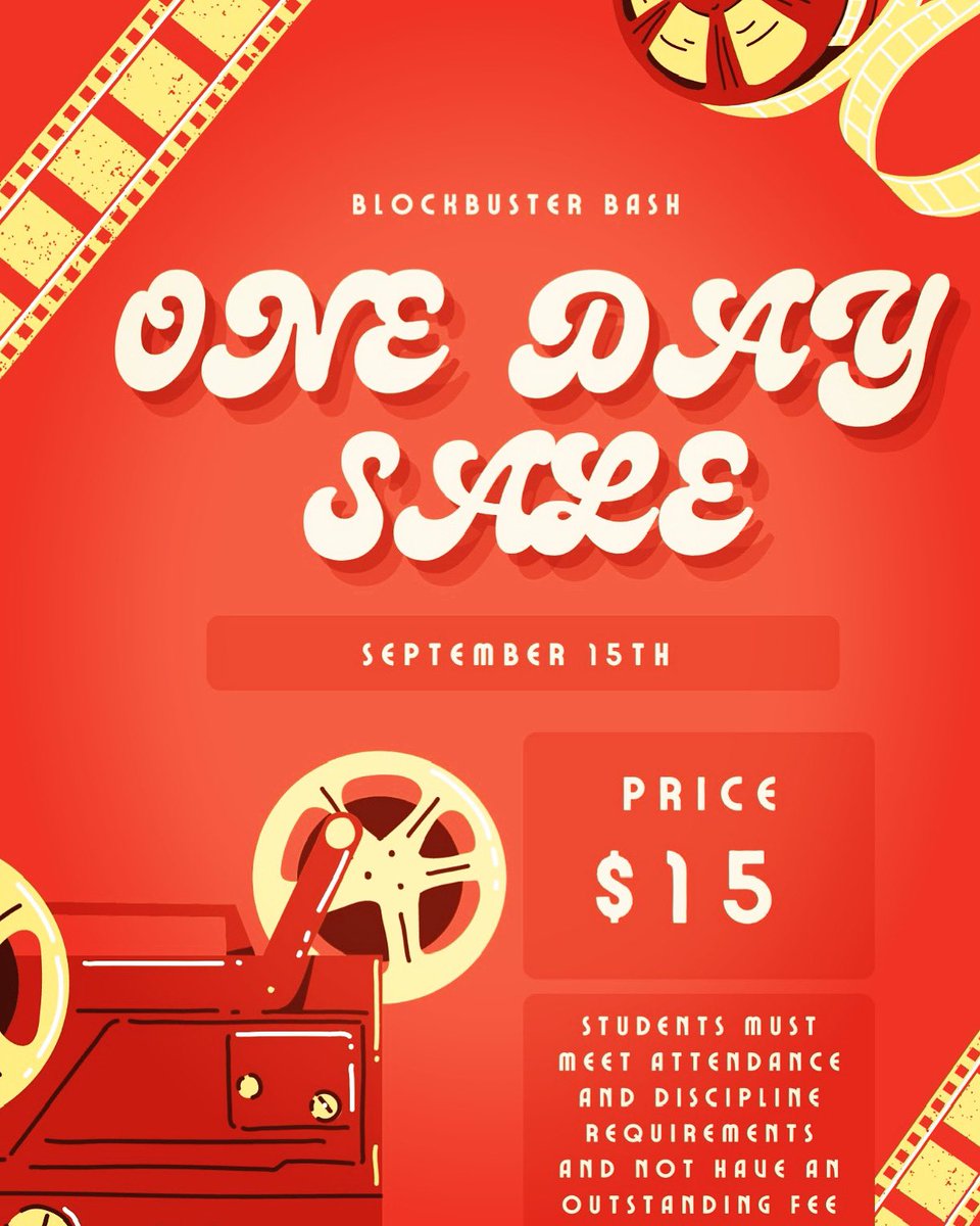 Don’t miss the Homecoming ticket One Day Sale this Thursday! Prices go up on Friday.