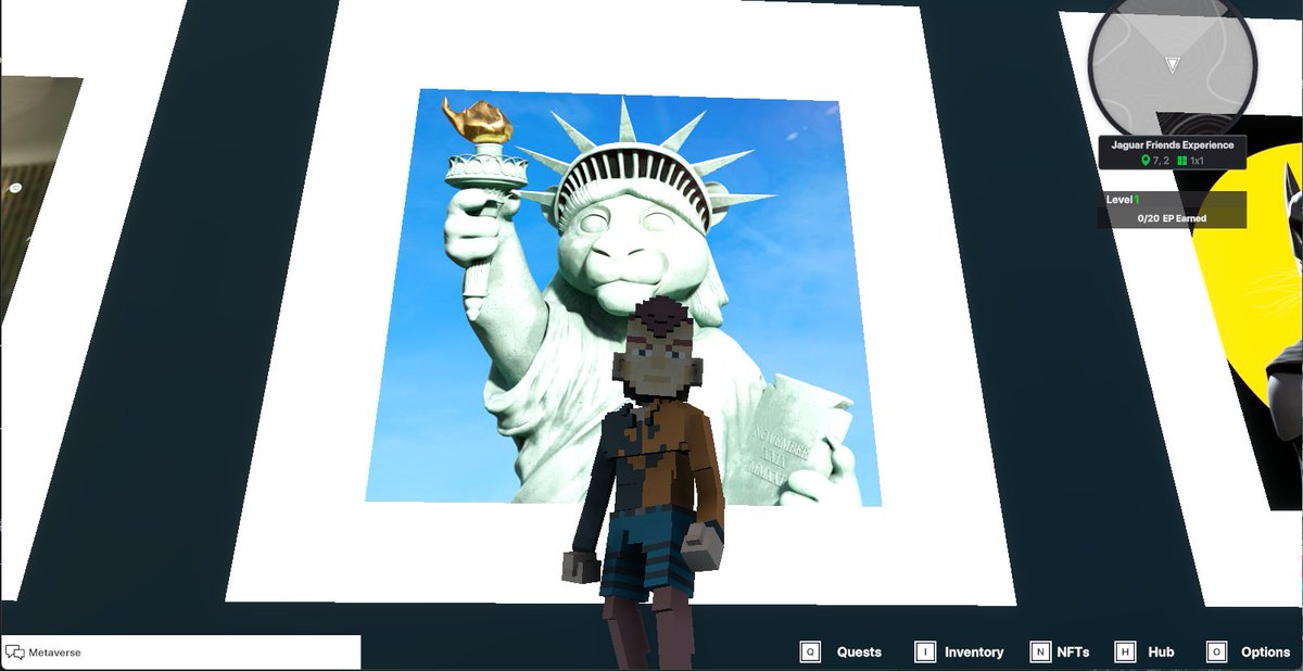 chercherman1's tweet photo. @TheSandboxGame @jagfriends_nft I just finished my quest on 
@jagfriends_nft

 experience on the #sandboxalphaS3 for a chance to win a Season 3 Alpha Pass! Here I am in Legendaries Room, check out my screenshot!

#jaguarfriends https://t.co/RFlzcEjyMN