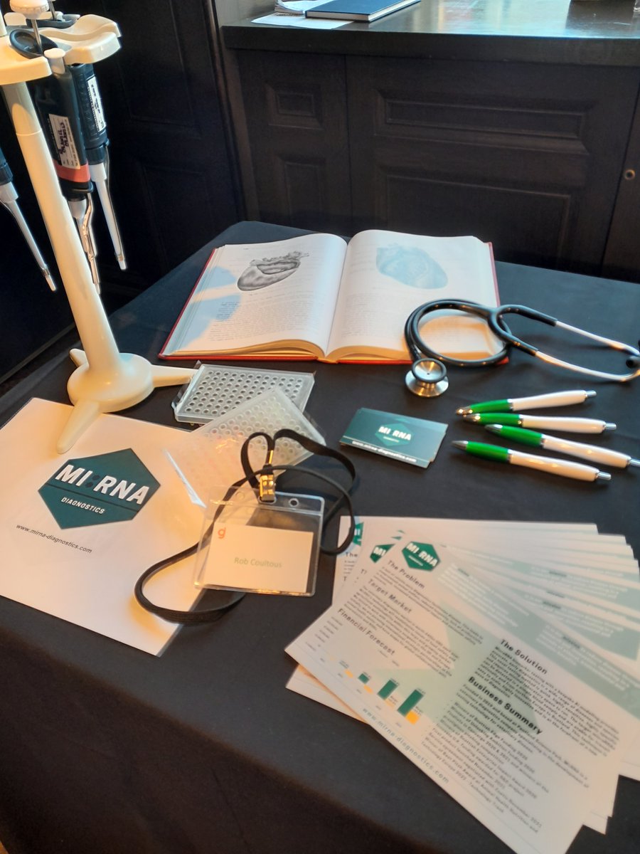 MIRNA_Diag's tweet photo. Robert Coultous, our CTO, ready for the Gabriel IS showcase event!

#diagnostics #startupstory #innovaiton #biotechnology #veterinarymedicine #research #testing #biomarkers #artificialintelliegence #precisionmedicine #biomarkers #investment #EIE #startups  #gabrielIS https://t.co/QhRlE7L5pO