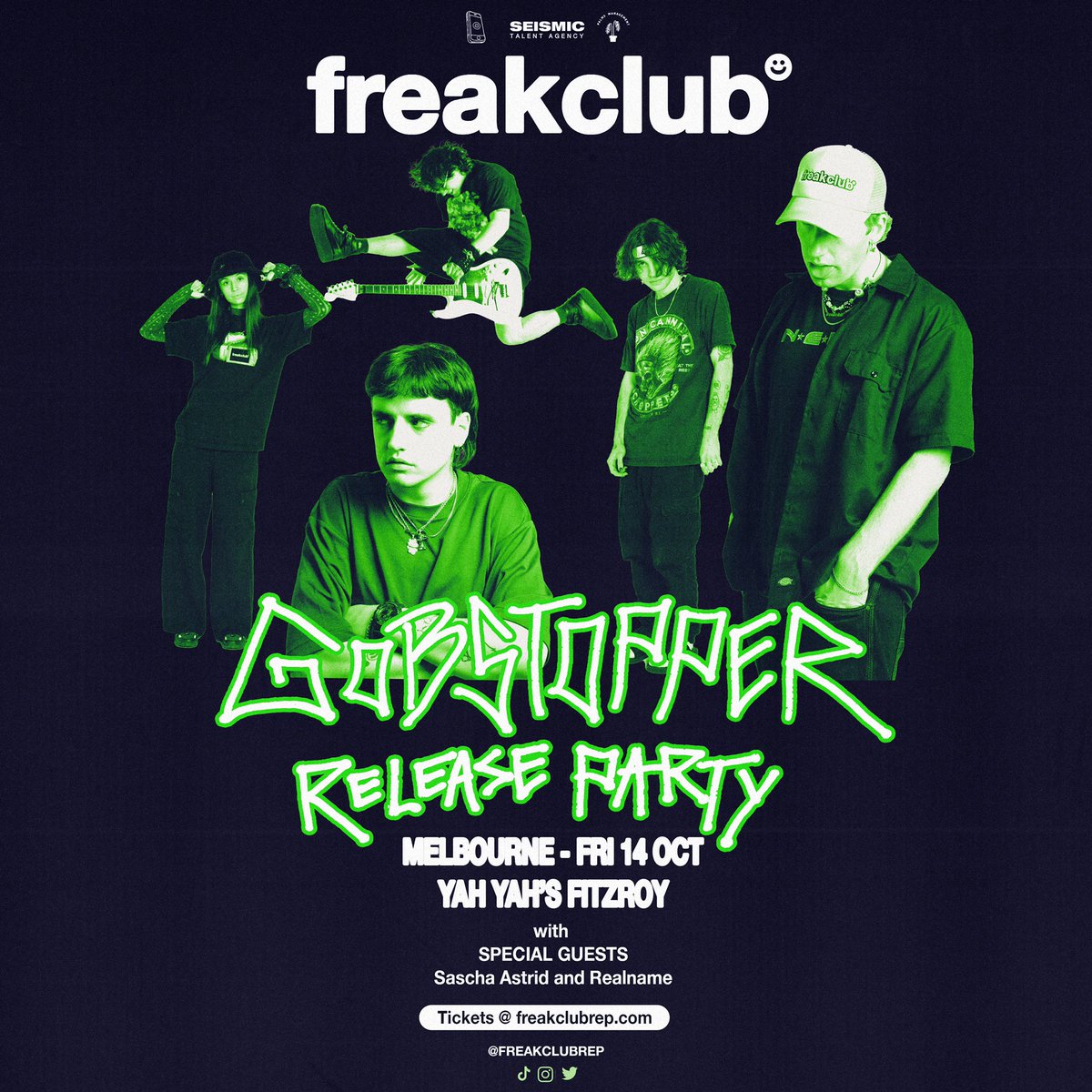 freakclubrep's tweet photo. MELB/NAARM COME PARTY WITH US AT YAH YAH’S OCTOBER 14TH WITH Sascha Astrid &amp; Realname!!! ☻
TIX: https://t.co/yAc4wUUm3r https://t.co/CcMx6IgIH7