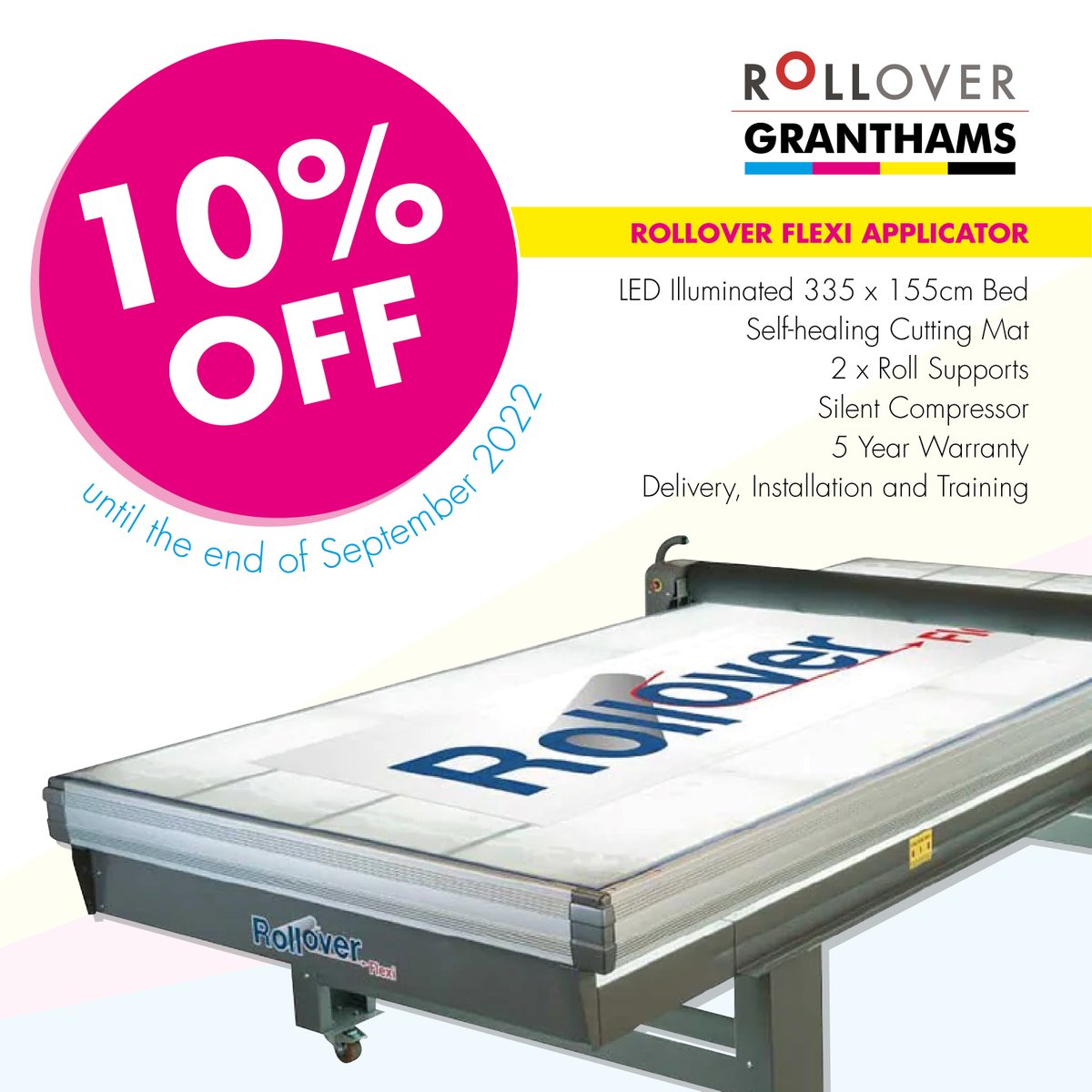 GranthamsGT's tweet image. Single-handedly apply self-adhesive vinyl to rigid panels, laminate digital prints and apply transfer tape with ease.

granthams.co.uk/collections/fl… 

#largeformatprinting #finishingtools #vinylapplication #signage #signagesolutions
