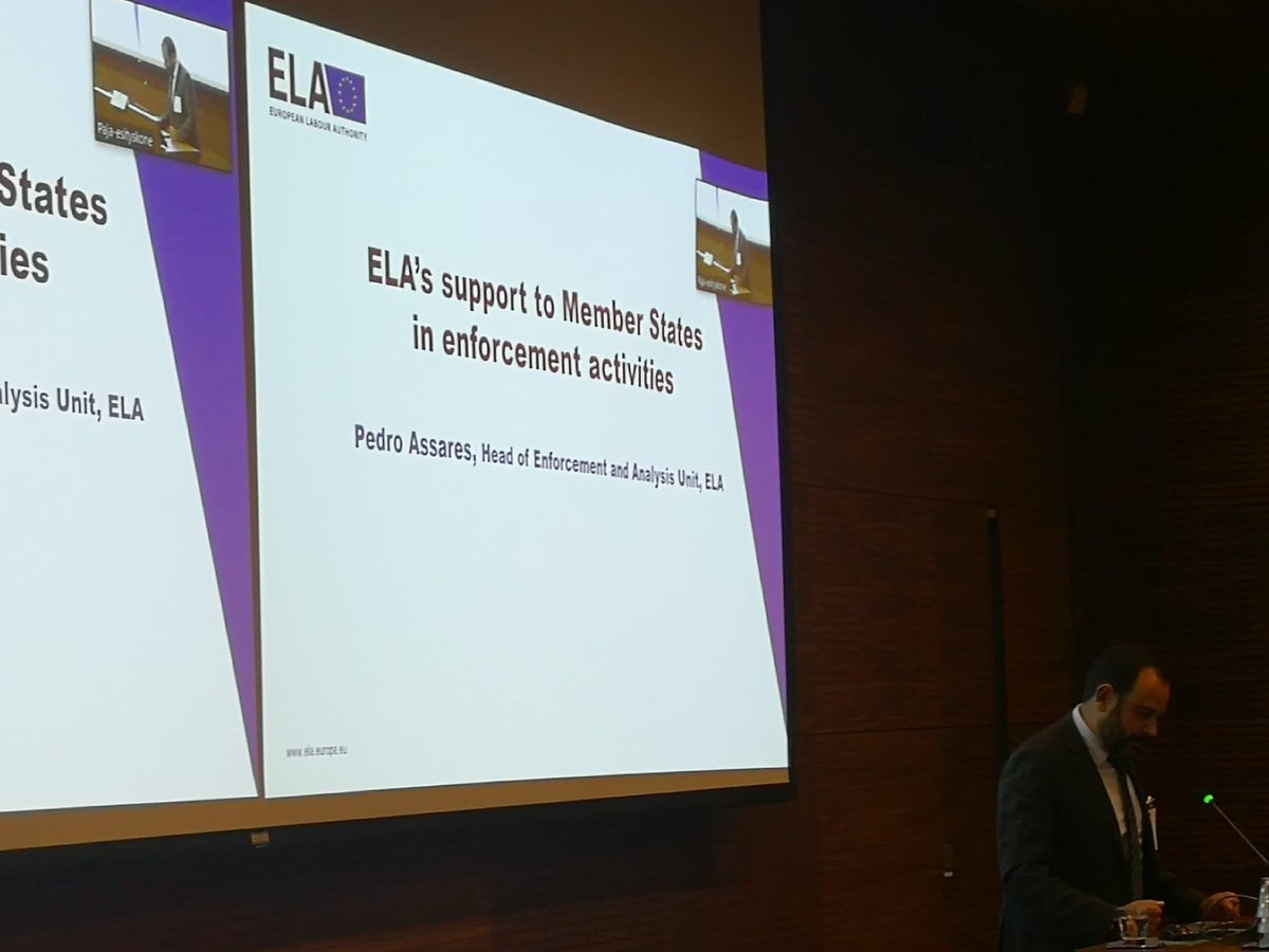 EU_ELA's tweet photo. 📢Happening today: #EULabourAuthority at the event “Cross-sectoral cooperation in enforcement of labour mobility rules”, in Helsinki, Finland, 🇫🇮.
#Labourmobility #FairLabourMobility #ELARoadTransport #IMIsystem https://t.co/2J6PWDF1Jd
