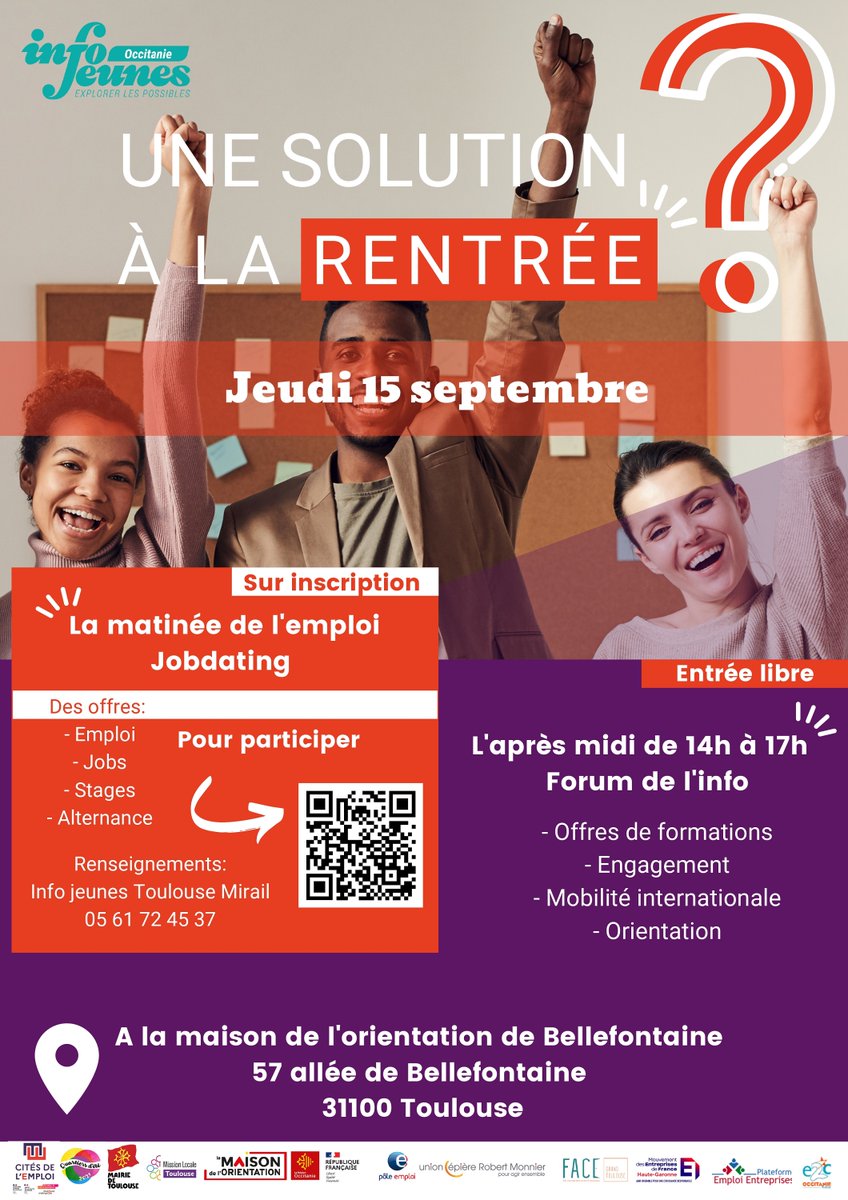 Retrouvez les équipes de Simplon.co demain pour parler de votre avenir dans la tech ! laregion.fr/Une-solution-a…

Pour découvrir et se former aux métiers clé nous avons une solution pour la rentrée : occitanie.simplon.co

@pole_emploi <a href="/Occitanie/">Région Occitanie</a> @crijoccitanie