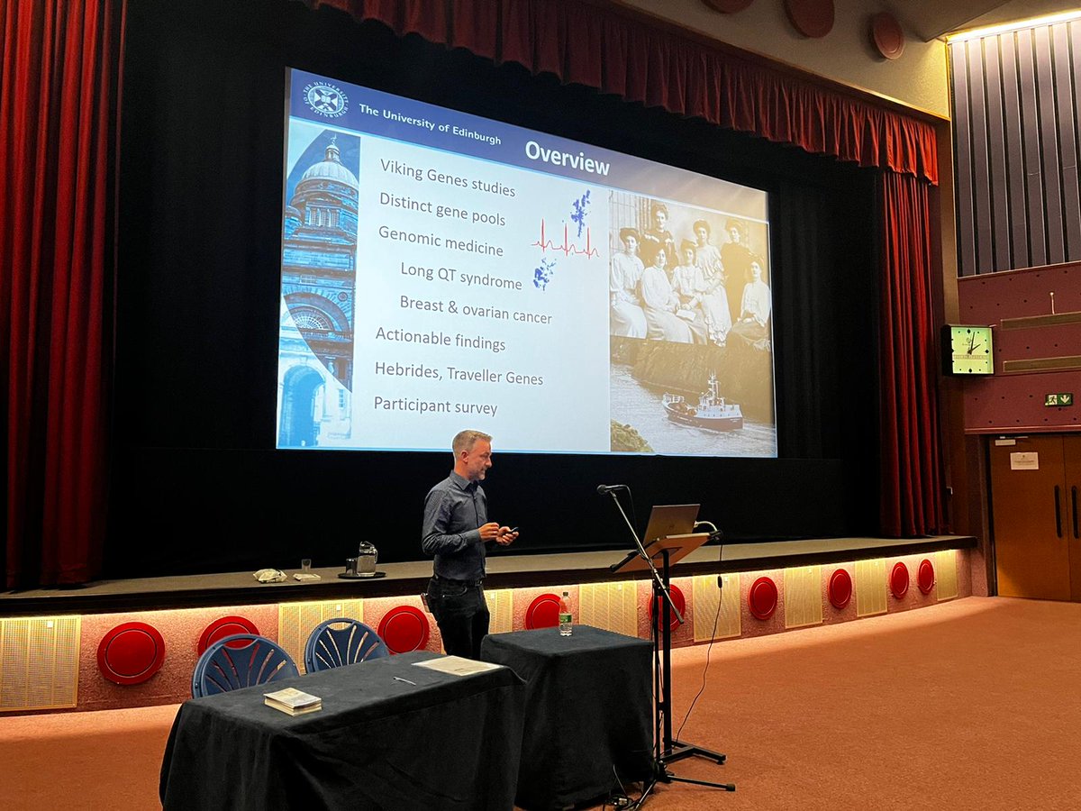 Last week, saw the return of the @OrkSciFest. As ever, the subjects and events were rich and varied, and saw Jim giving a talk on #VikingGenes and other important research.

Thank you to everyone who came to Jim's talk!

#OrkneySciFest #ResearchTalk