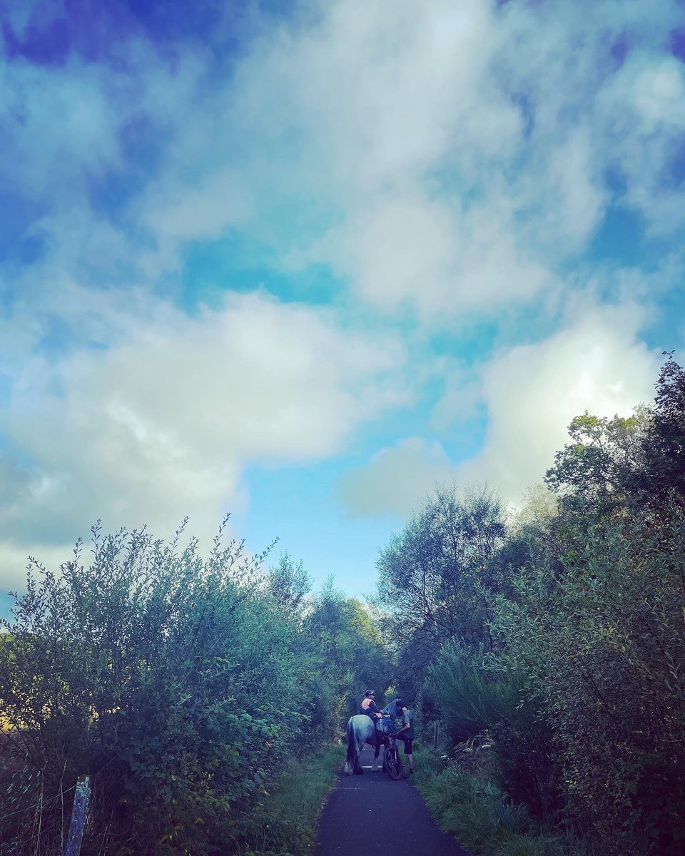When you’re struggling on a morning run and meet the incredible #janedotchin on the path. This 82-year-old rides 600 miles across Scotland every autumn with her horse Diamond and disabled Jack Russell Dinky in her saddle bag. What an absolute inspiration on a beautiful morning.