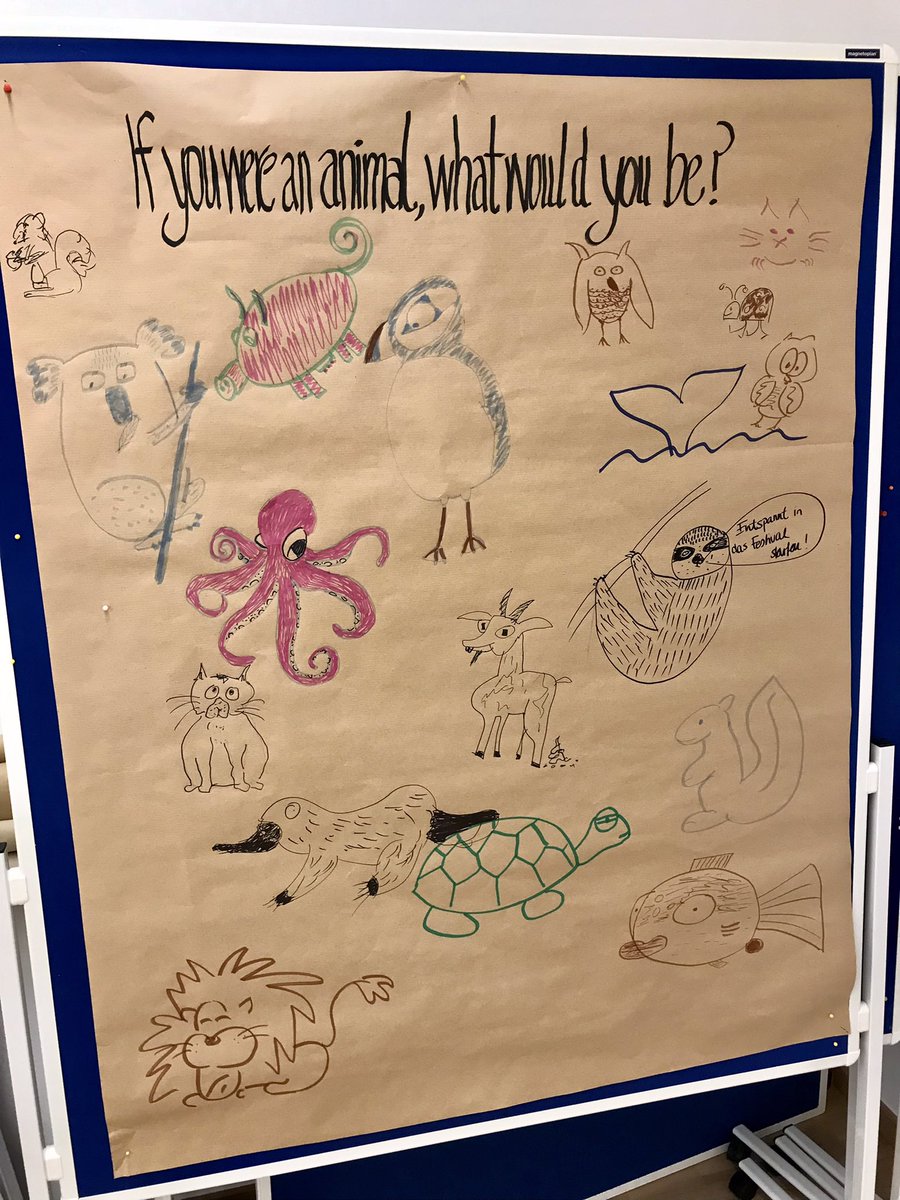AnnekeMeyer2's tweet photo. Letztes Aufräumen vom #OpenscienceFestival Der #Icebreaker war richtig cool in der #VillaSimon.😊 Die Tiere super klasse!! Danke nochmal an alle fürs Mitmachen! #OSF2022DE https://t.co/xvnyiG7hLq