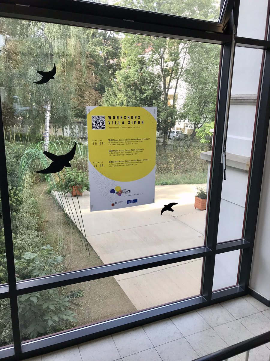 AnnekeMeyer2's tweet photo. Letztes Aufräumen vom #OpenscienceFestival Der #Icebreaker war richtig cool in der #VillaSimon.😊 Die Tiere super klasse!! Danke nochmal an alle fürs Mitmachen! #OSF2022DE https://t.co/xvnyiG7hLq