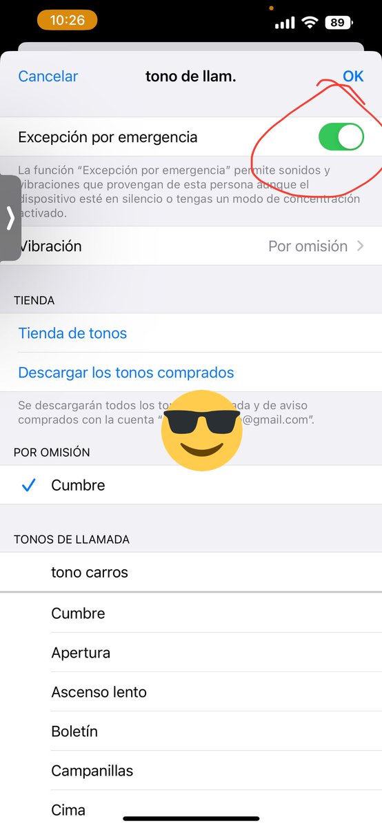 mangulo2009's tweet photo. @ApplelianosPod @vabarca @angeljimenez @pedroaznar @emilcar Pues por los modos no he podido…lo he hecho activando contacto de excepción de emergencia que se activa dentro del contacto, cuando se edita y se quiere poner un tono especial para ese contacto…arriba el slide…lo sabías? https://t.co/eOMy0i9k68