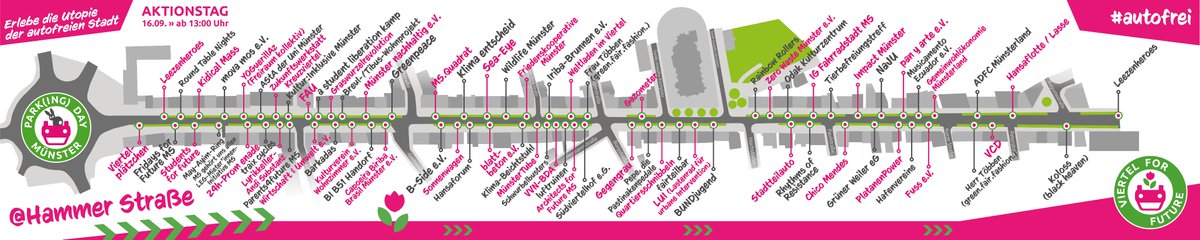 Muensterliste's tweet photo. Als 'Partei' sind wir nicht dabei, trotzdem unterstützen wir den #ParkingDay in #Münster natürlich, auch wenn unsere Reichweite eher gering ist. Kommt vorbei, bringt eure Freund*innen mit. #parkingdayms #parkingdaymuenster #autofrei #verkehrswende 🚲 https://t.co/35IVrNrzQ7