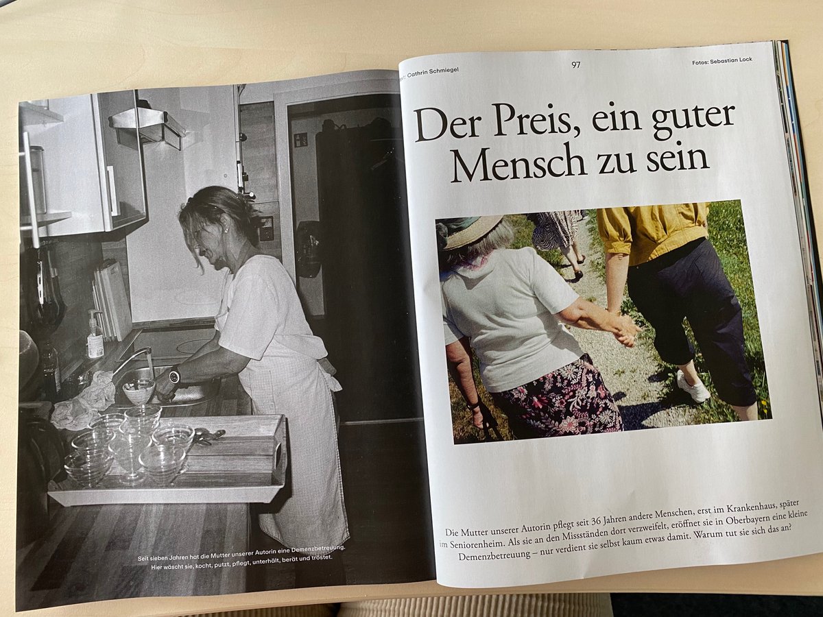 Leseempfehlung: Tolle, persönliche Geschichte von <a href="/CathSchmiegel/">Cathrin Schmiegel</a> in der neuen <a href="/DIEZEIT/">DIE ZEIT</a> Campus über ihre eigene Mutter und die Frage: Warum tut sie sich die Arbeit als Pflegerin an?