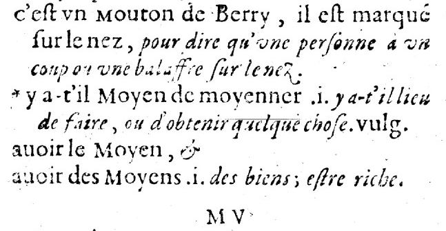 LemnizKhat's tweet photo. On se demandait de quand pouvait dater l'expression "y'a moyen de moyenner", le @Wiktionnaire m'a indiqué... 1640. Visage choqué.
Et en suivant la référence, j'ai bien retrouvé ça dans "Curiositez françoises": https://t.co/ueeYU9lLNg https://t.co/mdiKFWeaAi