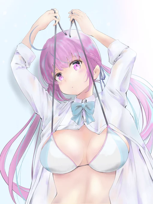 手がはなせないの#湊あくあ #あくあーと #イラスト 