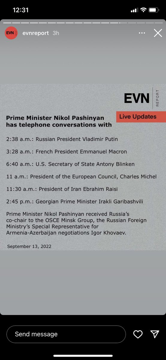 AMusheghyan's tweet photo. thanks to @evn_report for such a comprehensive, up to date chronological review of the major developments regarding #Azerbaijan's recent armed attack against #Armenia. #StopAzeriAggression https://t.co/LSQo4tFIIO