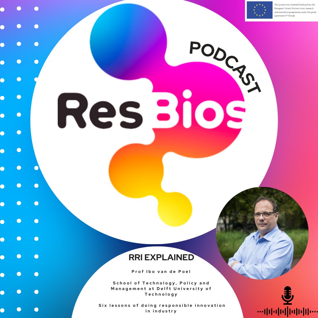 resbios's tweet photo. #RRIExplained- Six Lessons of doing Responsible Innovation in #Industry

This week we talk to Prof Ibo van de Poel from 
@tudelft about the 6 recommendations for implementing #RRI and #RI in industry practices. 

https://t.co/JZm7fgeEqV https://t.co/bUu5z6wQX8