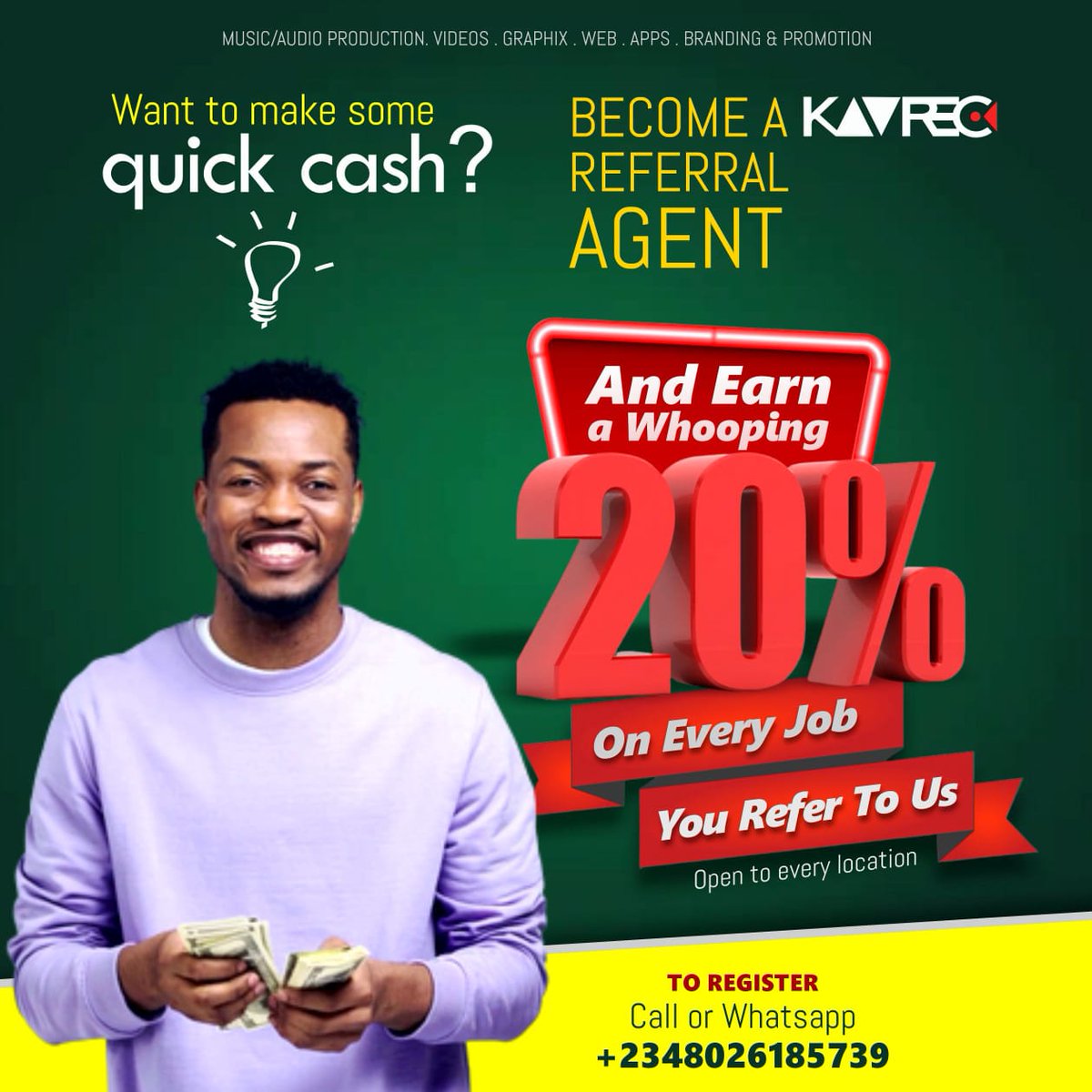 BossEmpireNG's tweet photo. Hello #AkwaIbomTwitter I'm introducing y'all to a one stop innovation hub in Uyo. KAVREC is a multimedia service outfit at 37 Akpan Etuk off Nwaniba Road. It offers everything you need in digital media including music recording and production. Stop by for a world class experience https://t.co/b33LQxZmKs