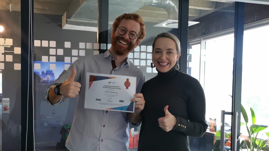 EspinosaPereiro's tweet photo. Almost done with the visit to @taskapplied, and already finished the #taskacademy course #foundationsandbeyond! Thanks for this unique opportunity to learn about clinical trials! Eager to use this knowledge in @VHIR_ and @EusatTb https://t.co/N7tjhjl8Ck