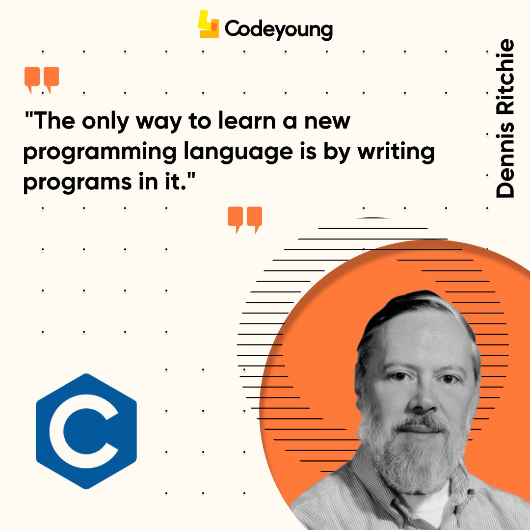 Dennis MacAlistair Ritchie was an American computer scientist. He is most well-known for creating the C programming language and, with long-time colleague Ken Thompson, the Unix operating system and B programming language.

#c #programming #coding #coders #programmers #technology