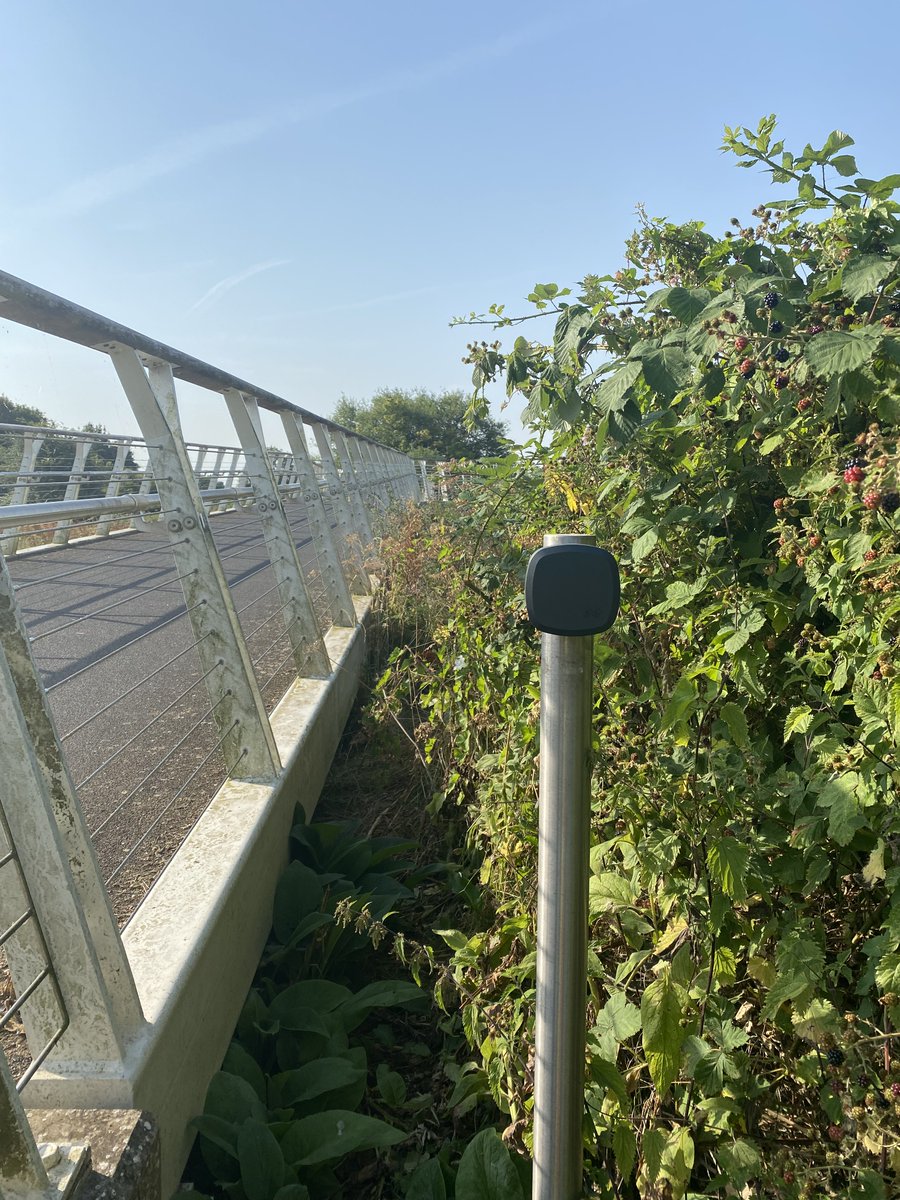 TrafficTec's tweet photo. Can you spot it? 🧐

Our #PyroEvo counters discretely installed in Worcestershire to count pedestrian traffic on the footbridges.

#discrete #activetransport #peoplecounting #walking https://t.co/OVXn8aeOZZ