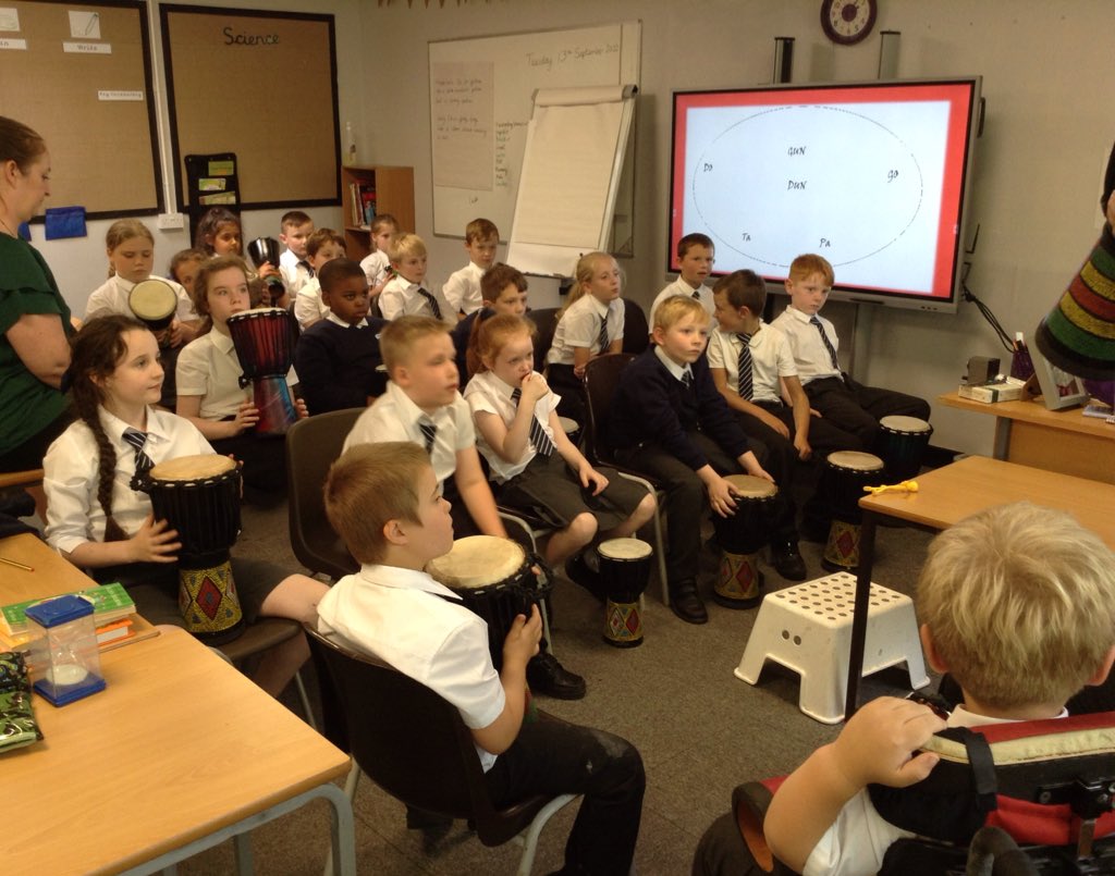 FrodshamAcademy's tweet photo. This week we started drumming lessons with @MrsTClarinet. We learnt the different sounds we can make with a drum. https://t.co/GucCRDmzSc