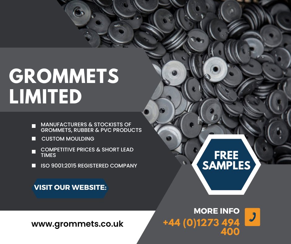 Grommetsltd's tweet photo. At Grommets it is our mission to be ‘First’ for rubber products and grommets🥇
https://t.co/oZX08dqp88
#ukmfg #ukeng #rubberproducts #rubberindustry #manufacturing #madeinbritain #rubbergrommets #BritishSME #familybusiness #manufacturingthefuture #WhatEverYourGapWeCanFillIt https://t.co/9IXkpkAH1O