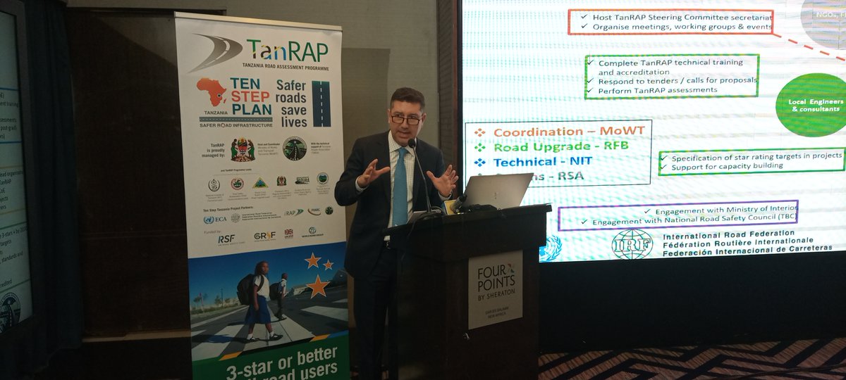 TanzaniaRap's tweet photo. #Sept14: #TanRAP
Mr. Julio Urzua @juliourzua , Projects Director from the International Road Assessment Programme @iRAPSavingLives , explaining on how TanRAP, relates to other RAP Programs worldwide during the official launching of TanRAP https://t.co/ZGHgM6rqsR
